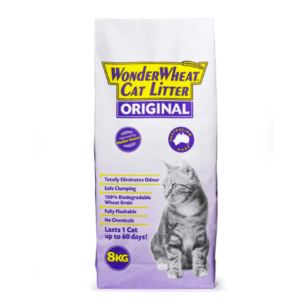 Wonder Wheat ORIGINAL Cat Litter 8kg • Wonder Wheat